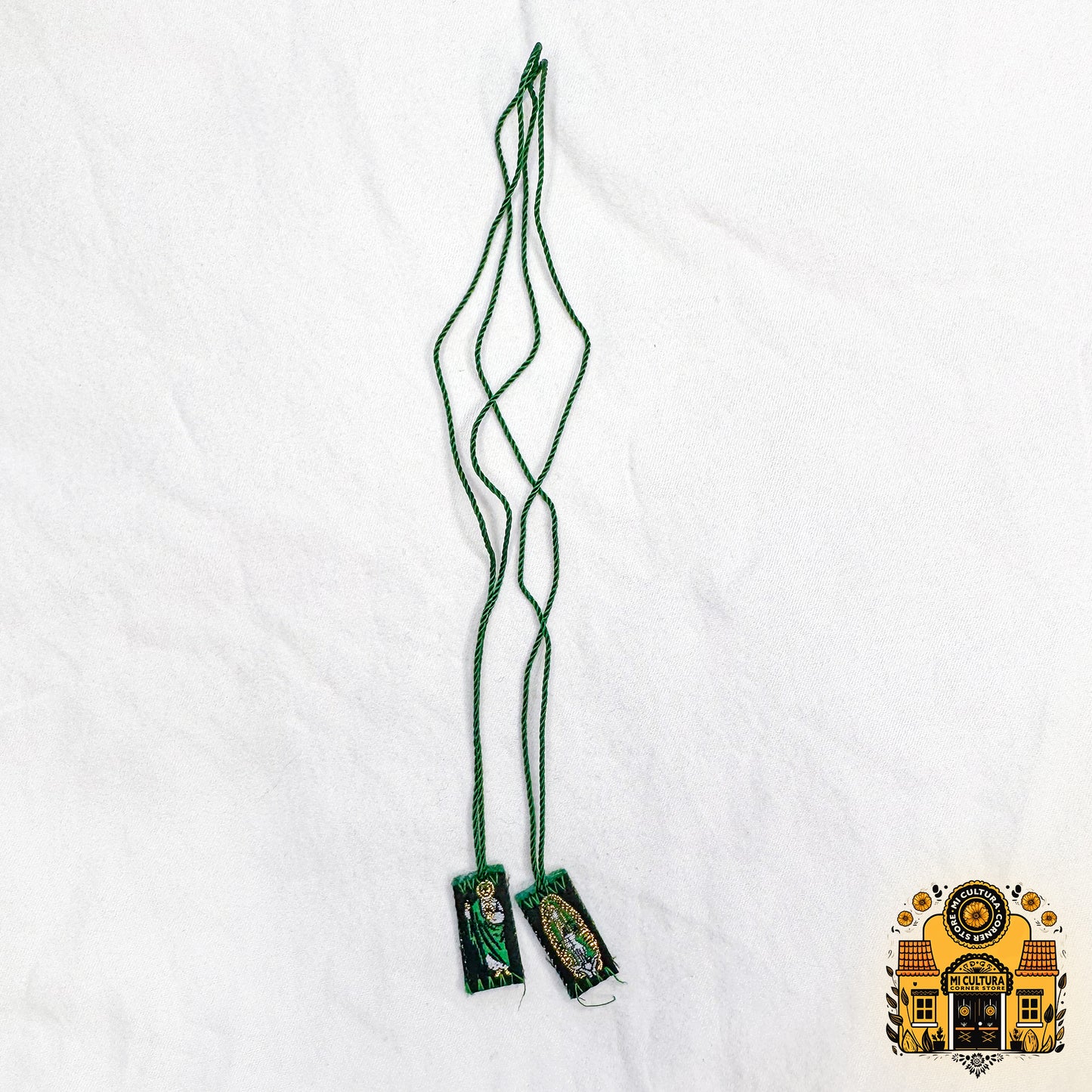 Escapulario de La Virgen de Guadalupe y San Judas - MINI / Scapular of Our Lady of Guadalupe and St. Jude Necklace Collar - MINI