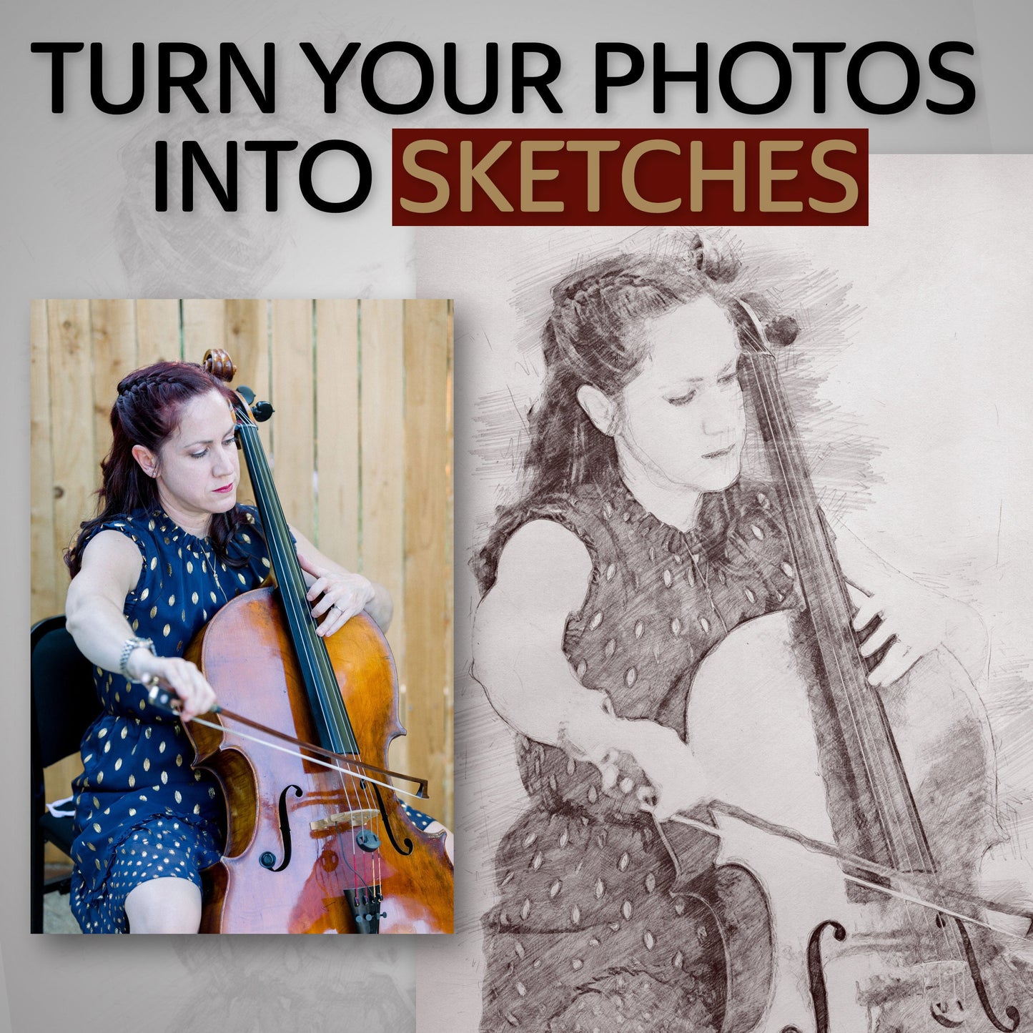 Turn Your Photo or Image into a Digital Sketch