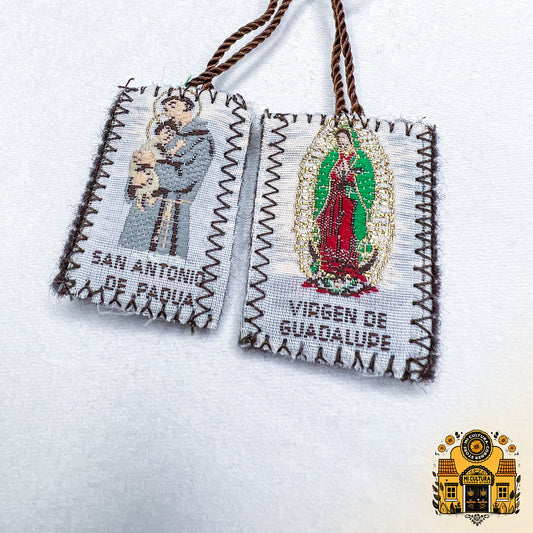 Escapulario de San Antonio de Padua y La Virgen de Guadalupe/ Scapular of San Antonio of Padua and Virgen de Guadalupe