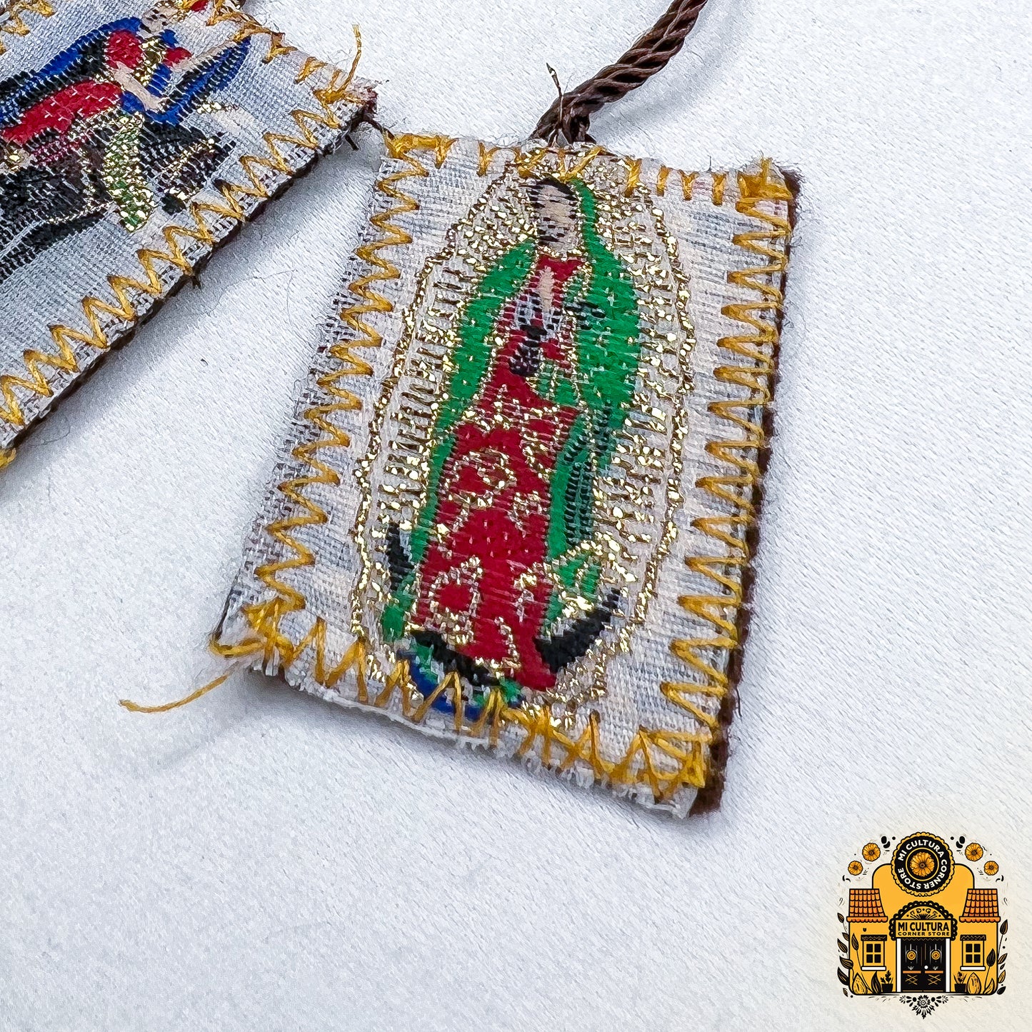 Escapulario de La Virgen de Guadalupe y San Martin Caballero/ Scapular of Our Lady of Guadalupe and St. Martin of Tours