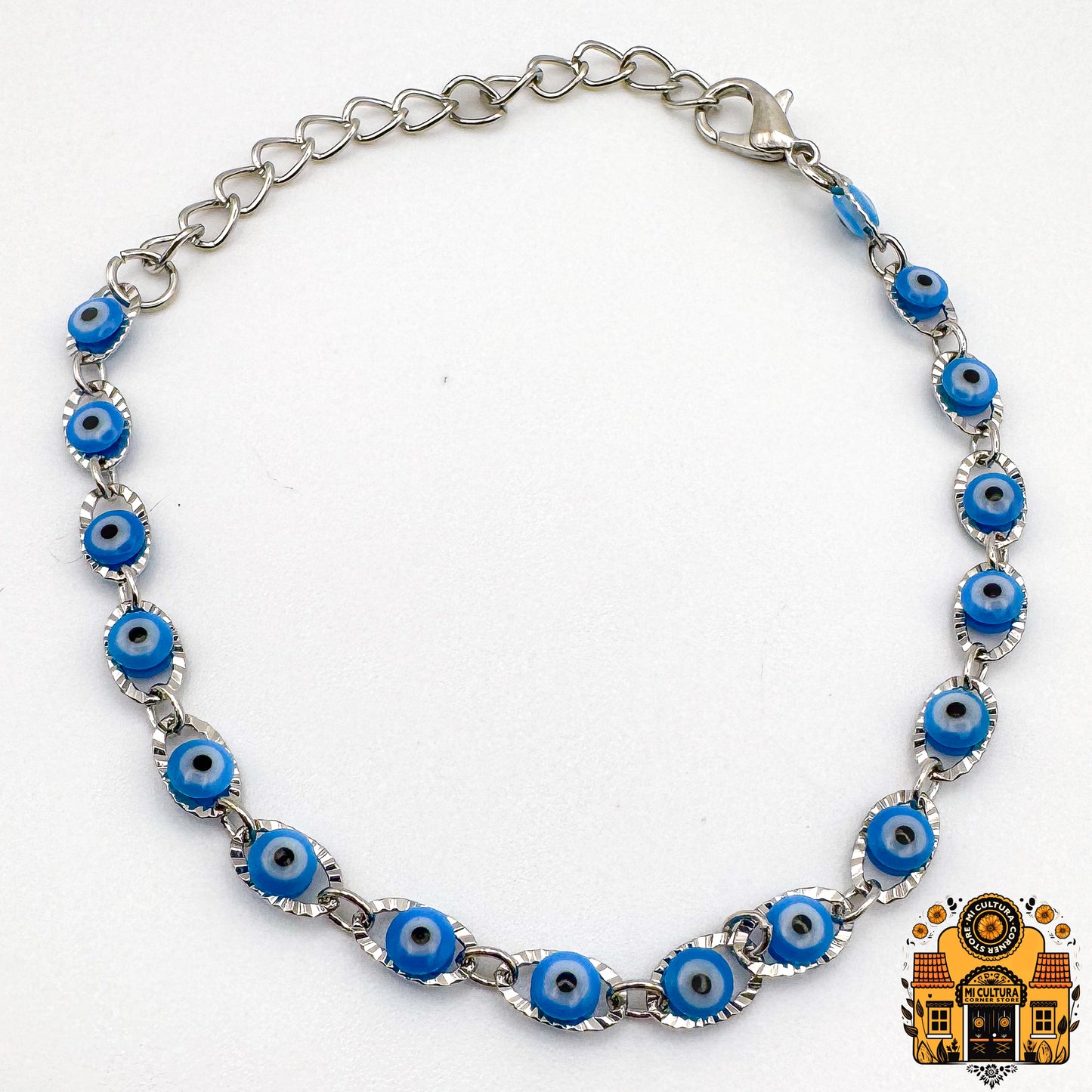 Elegant Gold-Silver-Plated Evil Eye Bracelet - Protection and Style Combined - Pulsera de Ojo Turco Chapada en Oro o plata - Protección y Estilo Combinados