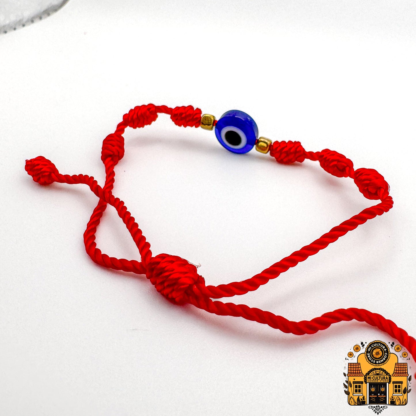 Pulseras de Hilo Rojo y Negro con Ojo Turco - Red & Black Thread Evil Eye Bracelets