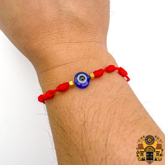 Pulseras de Hilo Rojo y Negro con Ojo Turco - Red & Black Thread Evil Eye Bracelets