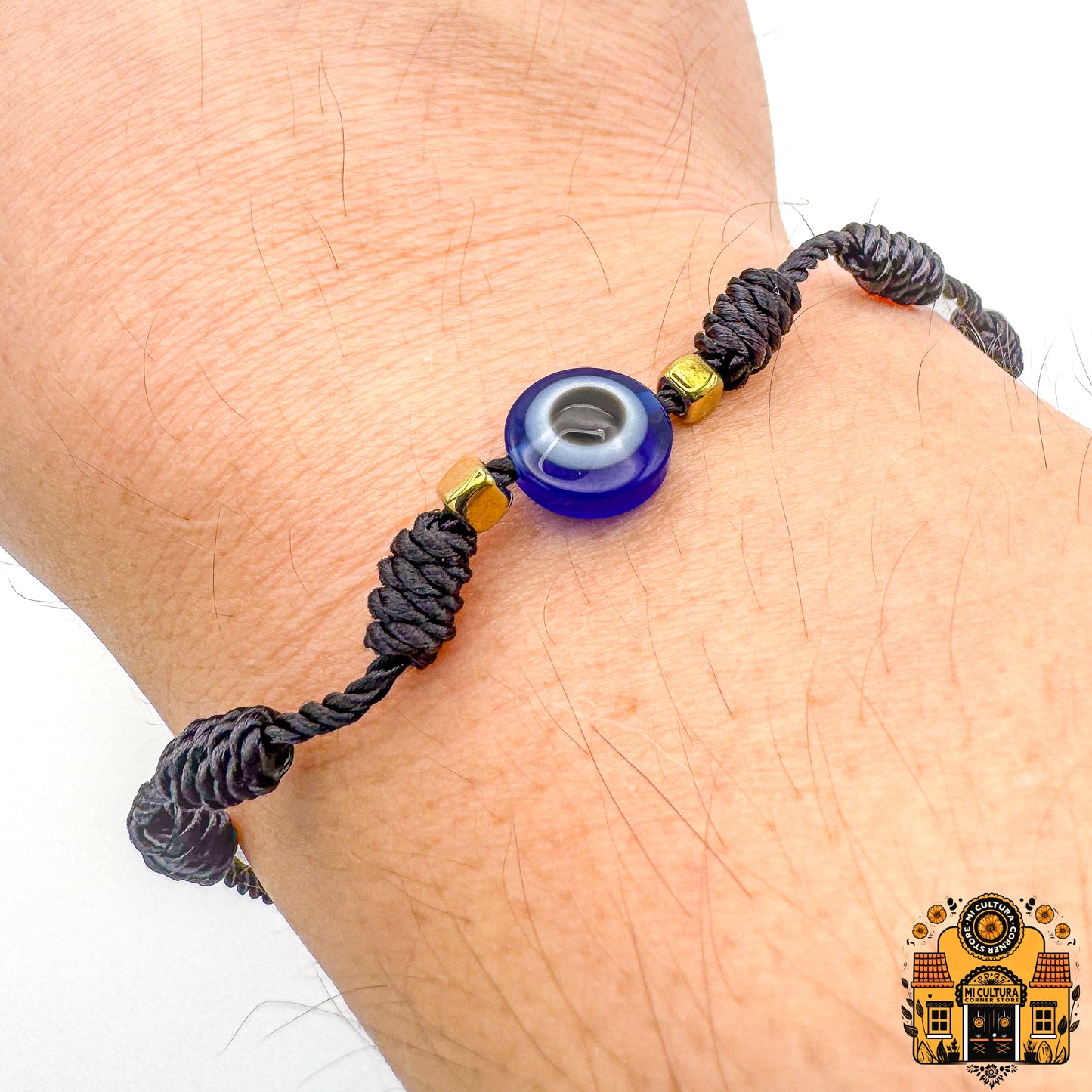 Pulseras de Hilo Rojo y Negro con Ojo Turco - Red & Black Thread Evil Eye Bracelets