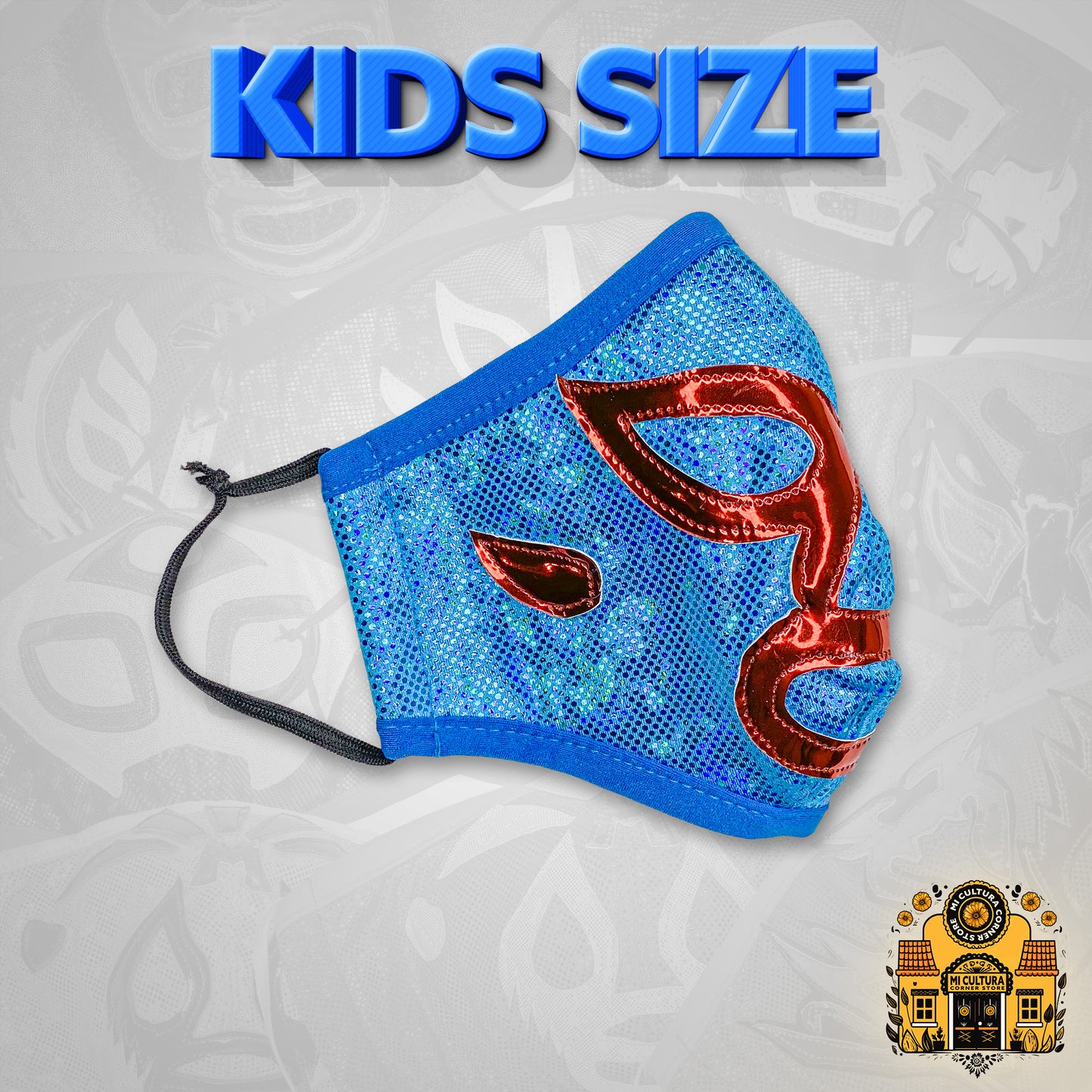 Nacho Libre Luchador Wrestler Face Cover - Kids Size