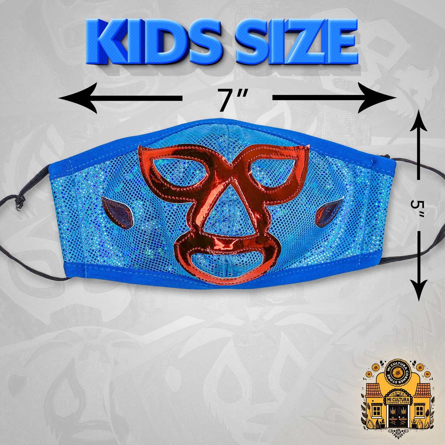 Nacho Libre Luchador Wrestler Face Cover - Kids Size