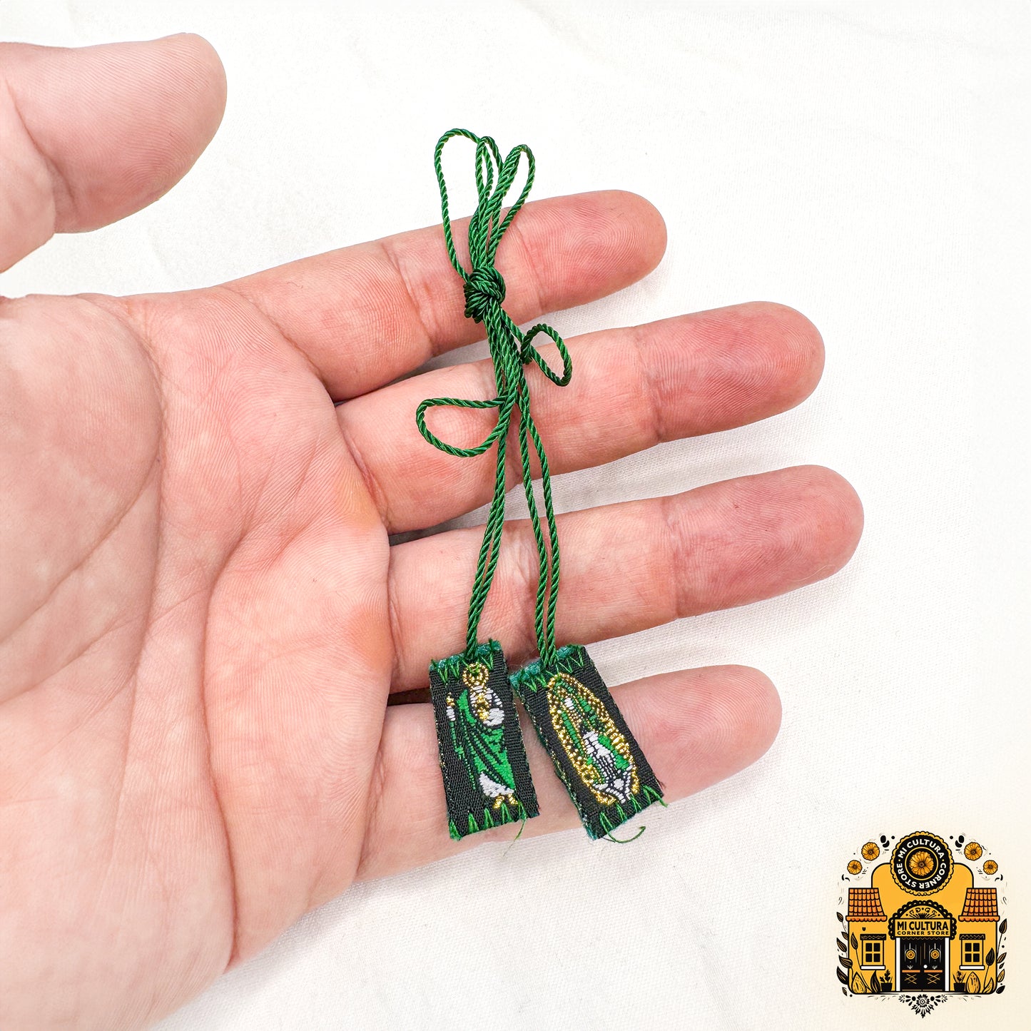 Escapulario de La Virgen de Guadalupe y San Judas - MINI / Scapular of Our Lady of Guadalupe and St. Jude Necklace Collar - MINI