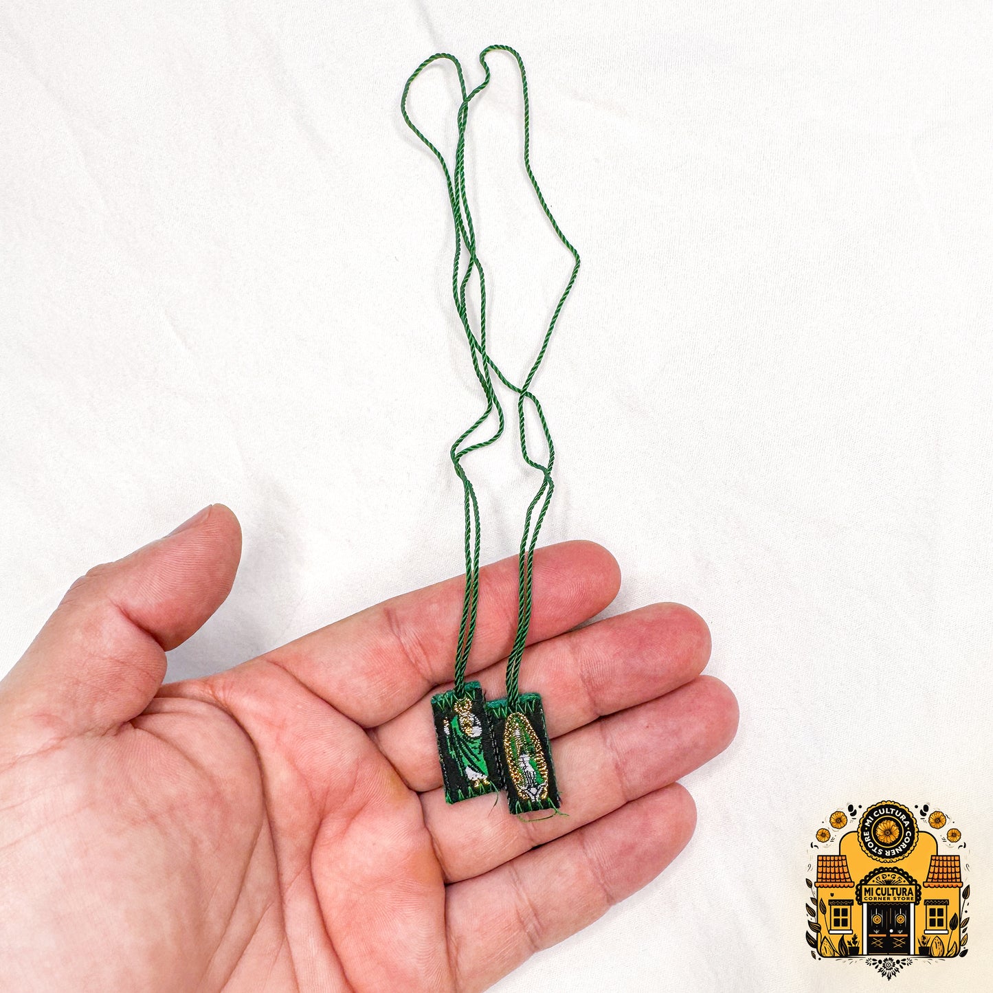 Escapulario de La Virgen de Guadalupe y San Judas - MINI / Scapular of Our Lady of Guadalupe and St. Jude Necklace Collar - MINI