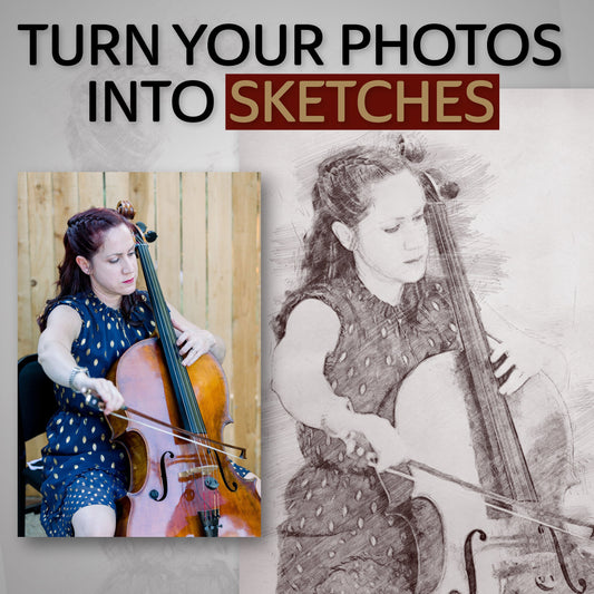 Turn Your Photo or Image  into a Digital Sketch