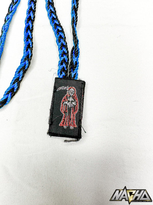 Santa Muerte Escapulario like Braided Necklace / Collar