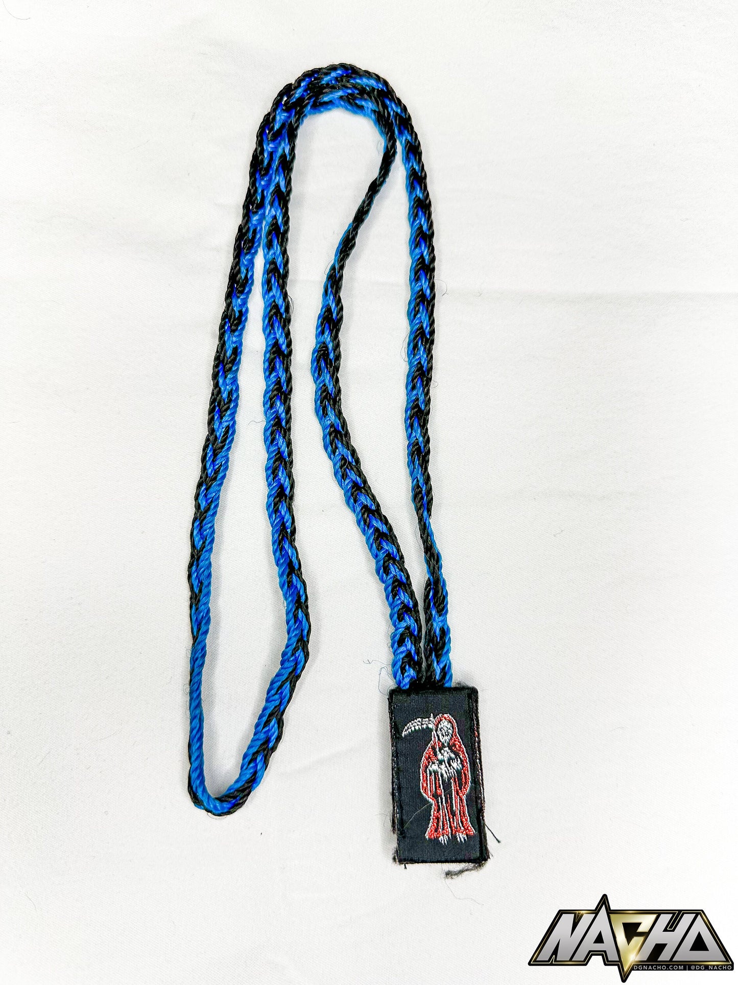 Santa Muerte Escapulario like Braided Necklace / Collar