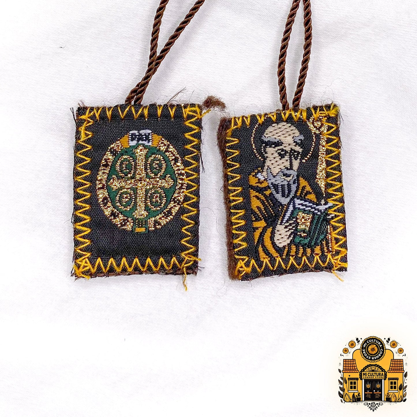 Escapulario de San Benito / Scapular of St. Benedict Necklace Collar