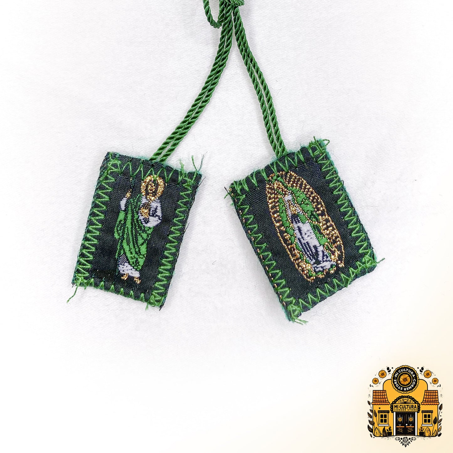 Escapulario de La Virgen de Guadalupe y San Judas / Scapular of Our Lady of Guadalupe and St. Jude Necklace Collar