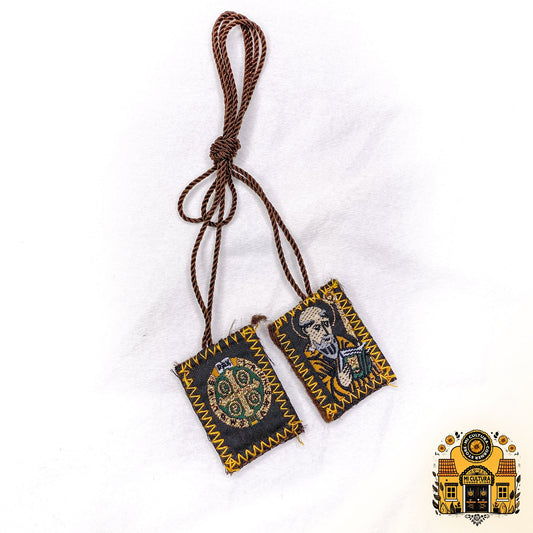 Escapulario de San Benito / Scapular of St. Benedict Necklace Collar